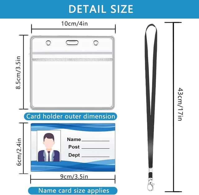 Detalle de XHDA Lanyards with Card Holder, 10 pack