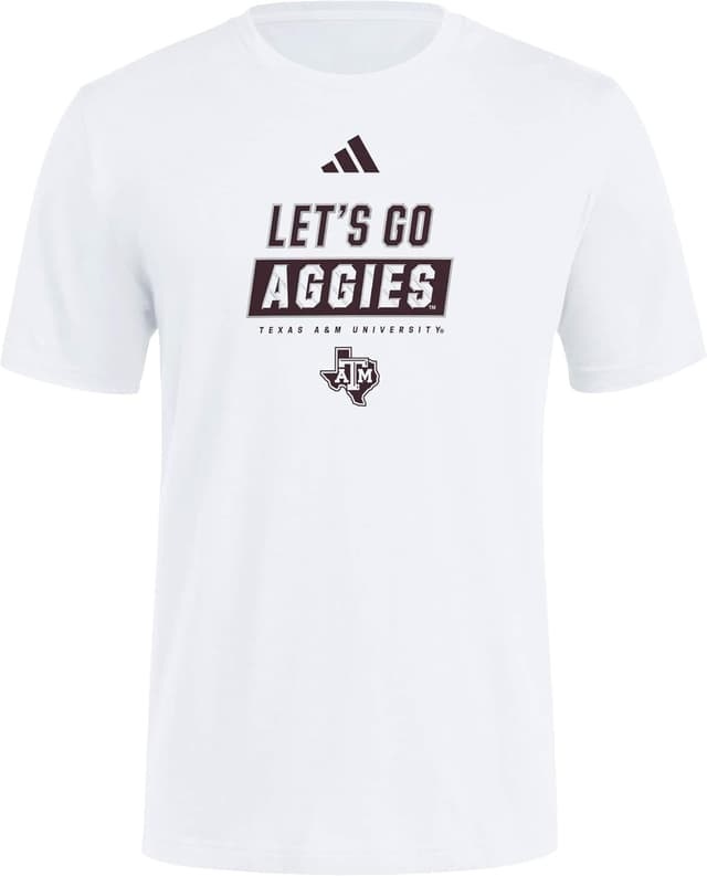 Detalle de adidas Men’s NCAA 25/26 Team Graphic T-Shirt (KU fans)