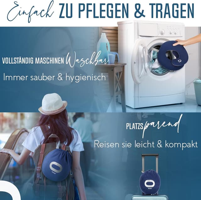 Thumbnail 5 de BCOZZY Nackenkissen Reisen Large Schwarz