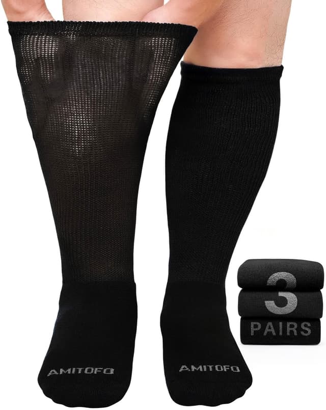 Detalle de ZFSOCK Calcetines Diabeticos Altos Sin Costuras