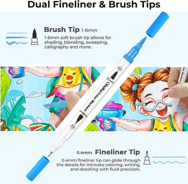 Thumbnail 2 de Ohuhu Pennarelli Brush Pen Lettering 60 colori 🎨