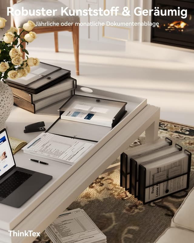 Detalle de ThinkTex A4 Kunststoff-Aktenordner 3 Stück