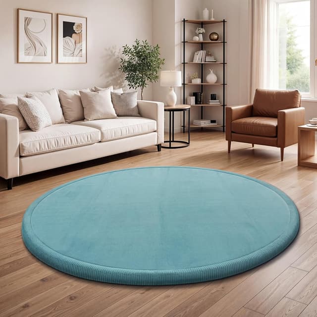 Detalle de Paco Home Teppich Kinderzimmer Rund 200 cm