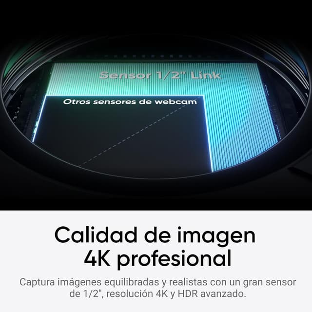 Detalle 2 de Insta360 Link 2C Webcam 4K 🌨️ Control por Gestos, HDR, IA