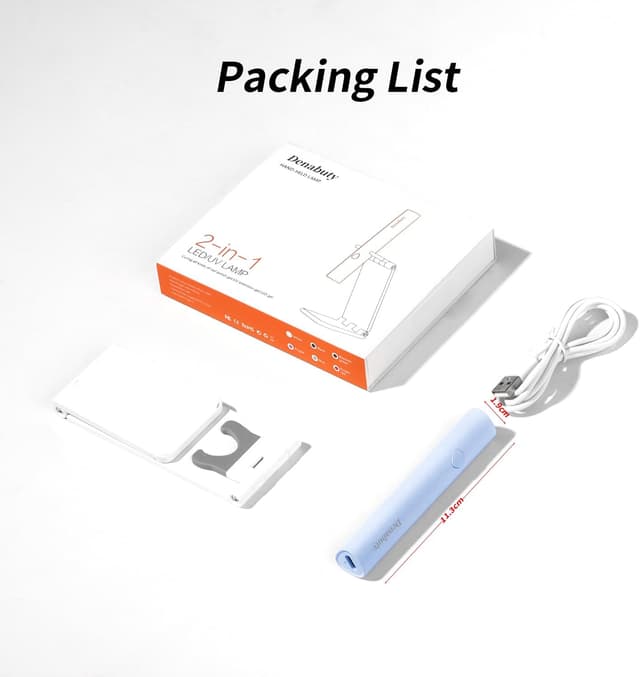 Thumbnail 5 de Denabuty UV-Lampe für Gelnägel – Mini UV/LED Lampe zum Aushärten von Gel, Nail Tips & Nagelkleber (wiederaufladbar)