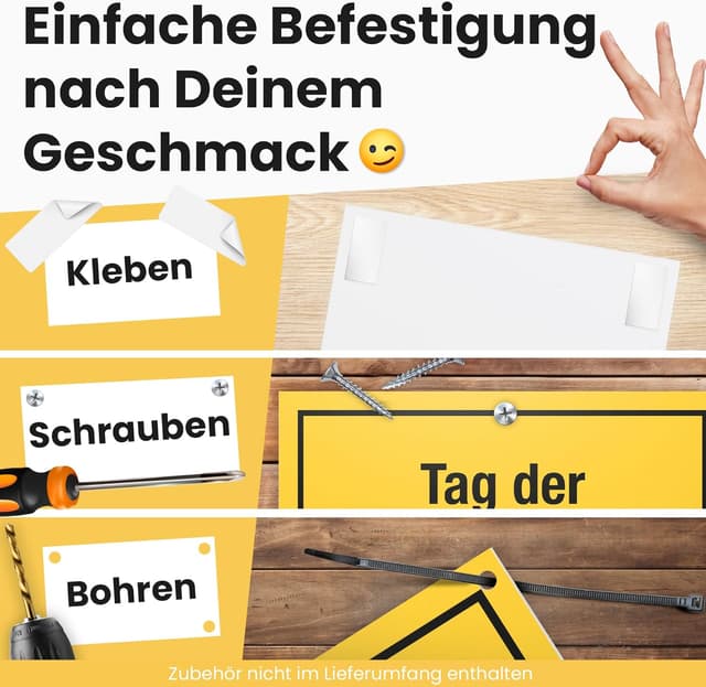 Thumbnail 5 de DankeDir Schild Gelb 30x20 cm