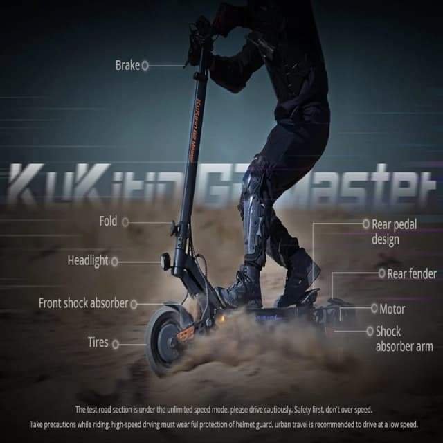 Detalle 1 de Kukirin G2 Master Patinete eléctrico 60 km/h 🛴
