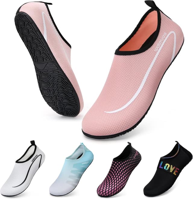 Detalle de Swim Water Shoes Aqua Socks Barefoot style water shoes for sea, pool and beach