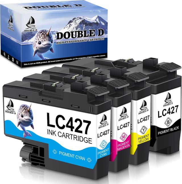 Detalle de Pack de cartouches d’encre LC427 / LC 427 compatible Brother (4 pièces) pour MFC-J5955DW, MFC-J6955DW et plus