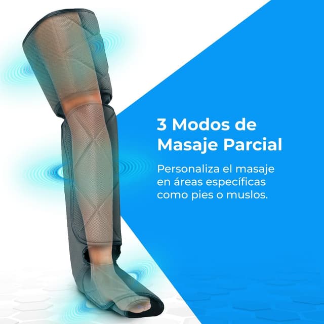 Detalle de NK Masajeador de Piernas con Función de Calor y Compresión 💆