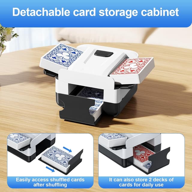 Thumbnail 4 de Demolike Automatic Card Shuffler for 1-2 Decks ๐