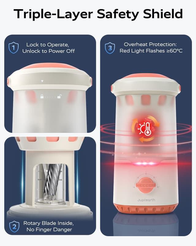 Thumbnail 6 de JUPITEARTH Electric Pencil Sharpener for Kids (Hands-Free, Rechargeable, Spaceship design) – Fits 6.9–11mm pencils