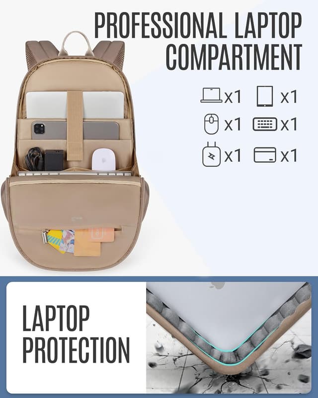 Detalle de LIGHT FLIGHT Laptop Backpack 17.3 Inch