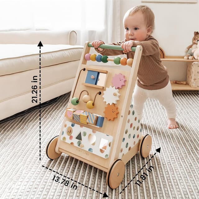 Thumbnail 5 de Tiny Land Wooden Baby Walker 🚼