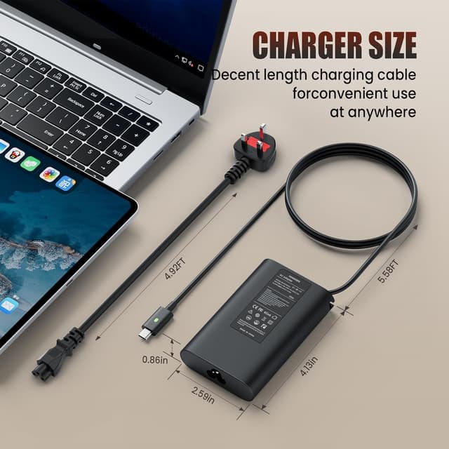 Thumbnail 6 de 65W USB C Laptop Charger for Dell