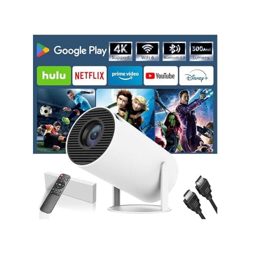 Detalle de SUMTAB Mini Proyector 4K portátil con Android 11, WiFi 6 y Bluetooth 5.0