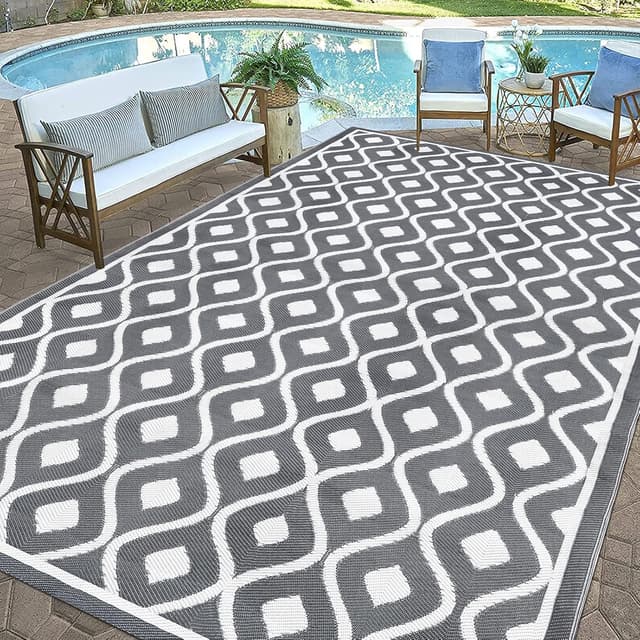 Thumbnail 2 de Pauwer 9x12 Waterproof Outdoor Rug