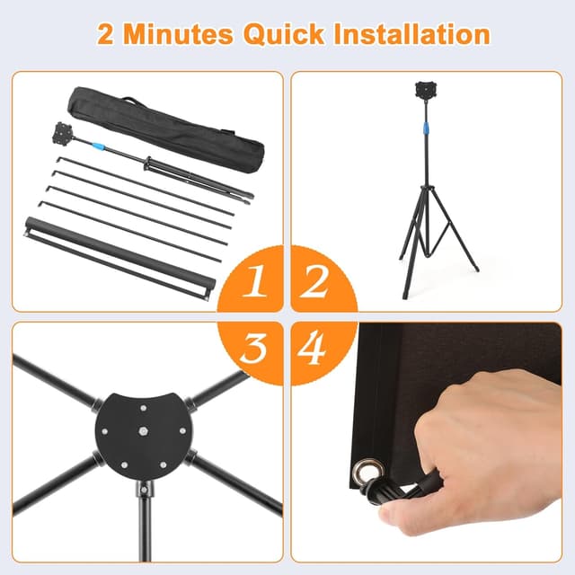 Thumbnail 3 de VISULAPEX 2025 80” fiberglass projector screen