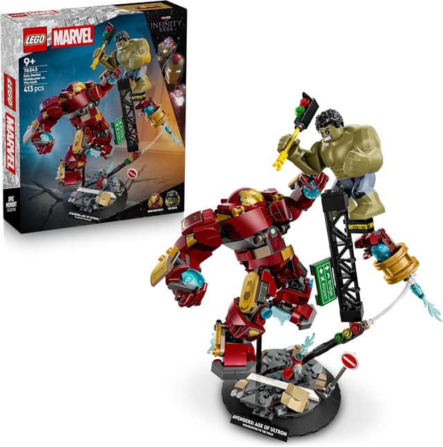 Detalle de LEGO 76343 Hulkbuster vs Hulk toy set