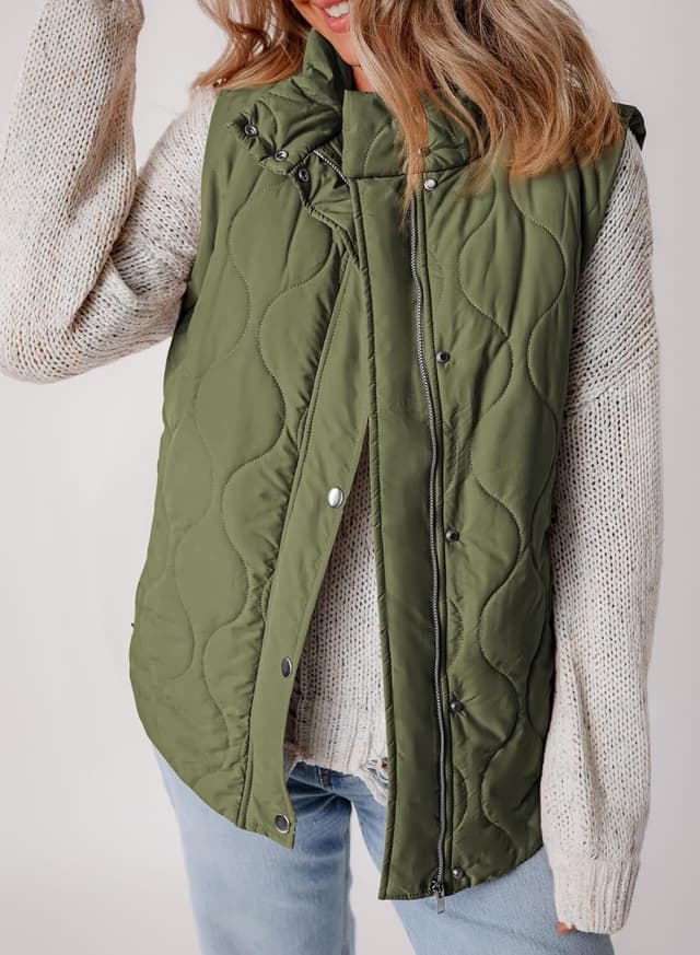 Thumbnail 5 de EVALESS Cropped Puffer Vest Lightweight