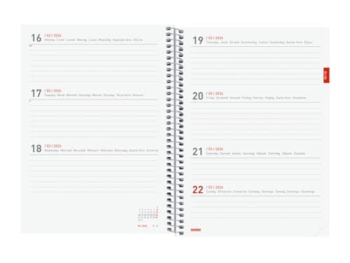 Thumbnail 4 de Finocam Agenda Espiral Semana Vista 18 meses 📘