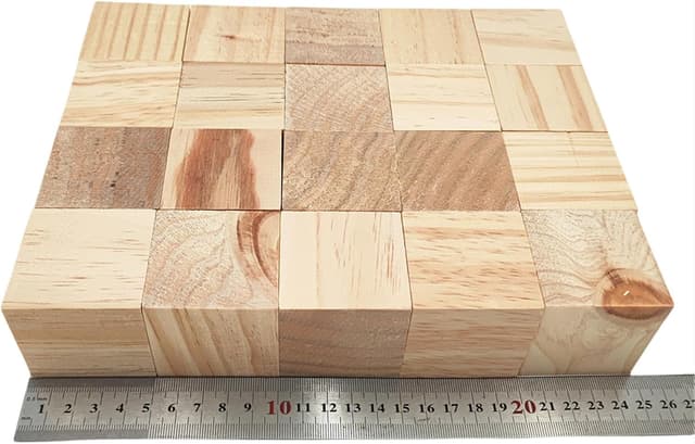 Detalle 2 de Anktily Kiefernholz Würfel 5 cm, 20 Stück