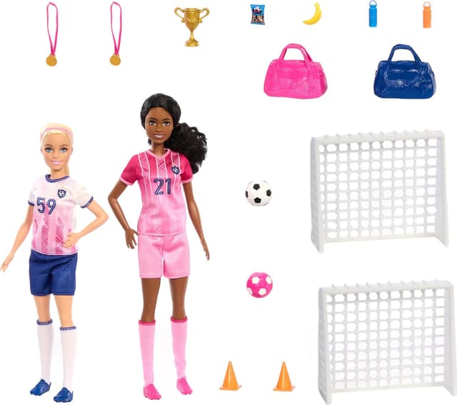Thumbnail 3 de Barbie Footballeuses 2 poupées et 15 accessoires