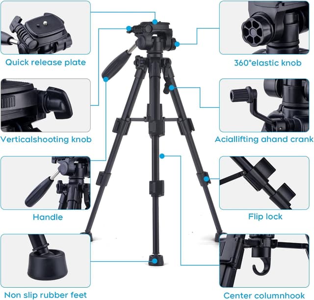 Detalle 2 de LINKCOOL mini desktop tripod 62cm