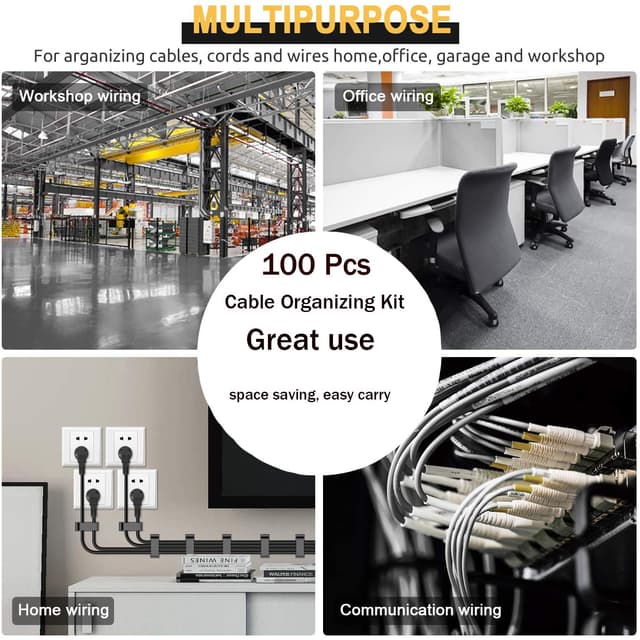 Thumbnail 6 de MiuCo Kabelmanagement Kit 100 Stück