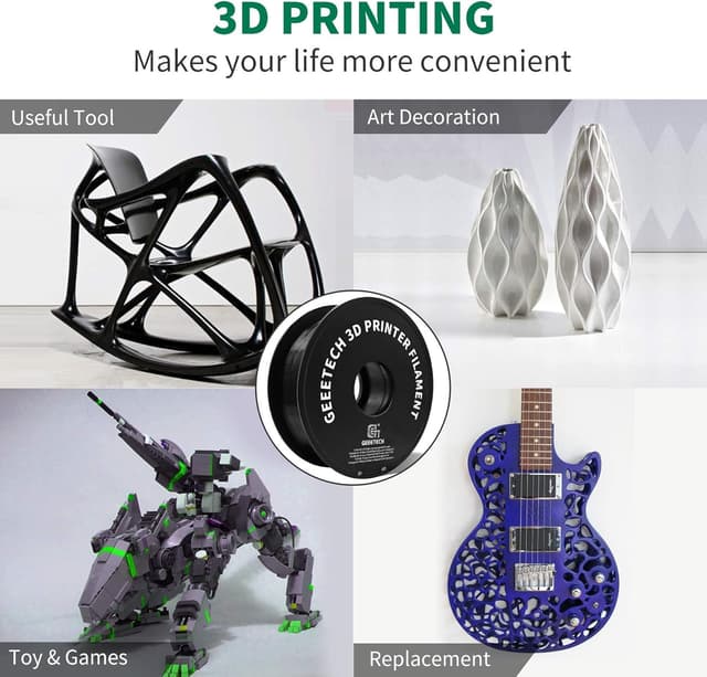 Thumbnail 4 de GEEETECH PETG Filament 1,75 mm schwarz