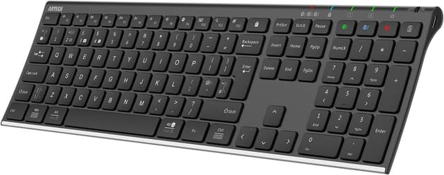 Detalle de Arteck Universal Bluetooth Keyboard, 3-device UK