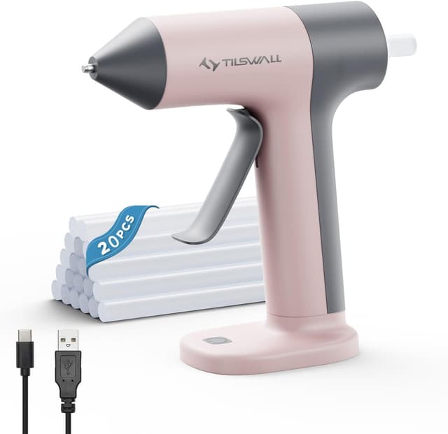 Imagen de Tilswall 4V Glue Gun 2000mAh cordless, 30s heat en OfertitasTOP