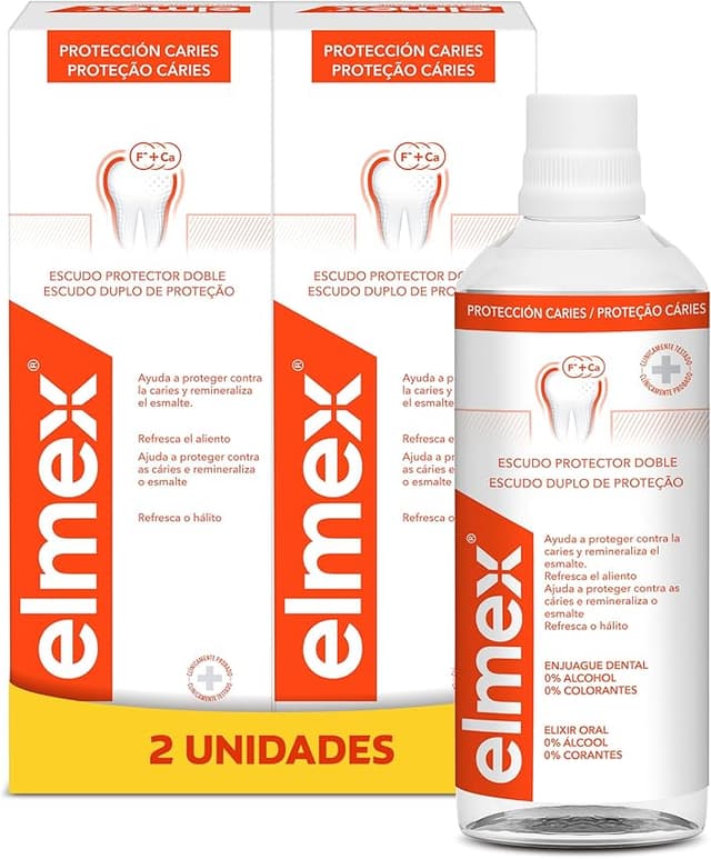 Imagen de Elmex Protección Caries Enjuague Bucal 400 ml — colutorio con fluoruro de amina en OfertitasTOP
