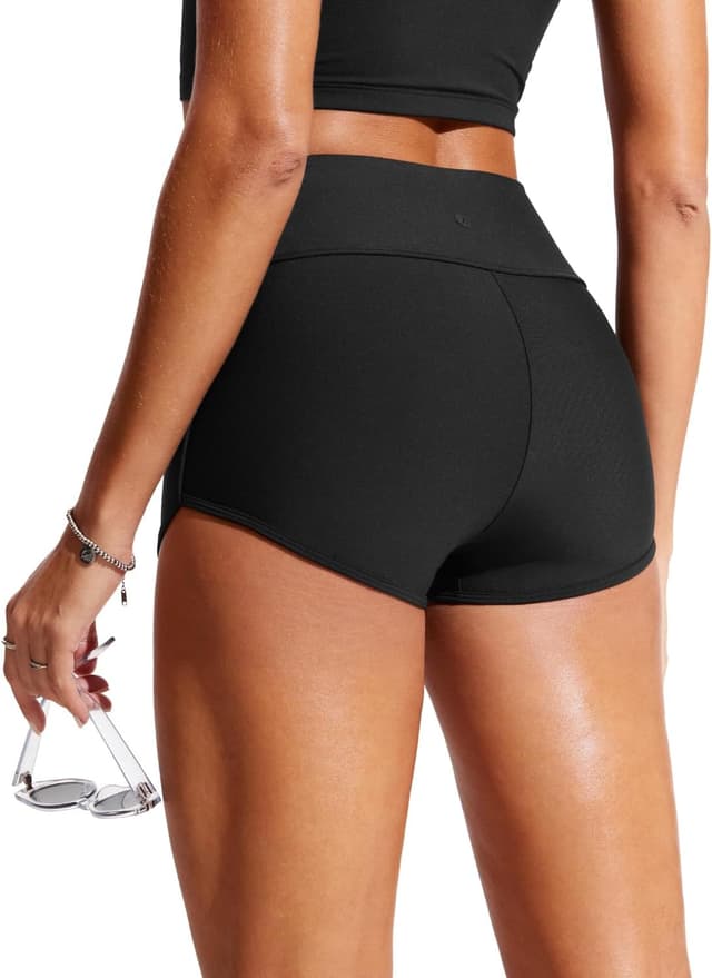 Detalle de CRZ YOGA Aux Femmes short de bain taille haute 7,6 cm – boardshort séchage rapide extensible