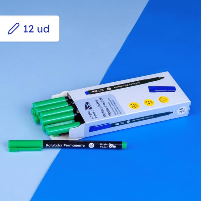 Detalle 2 de RAYLU PAPER Rotuladores Permanentes 0.6mm