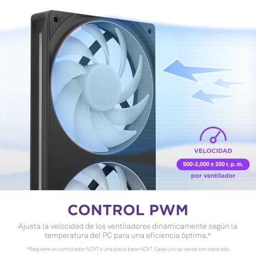 Thumbnail 9 de NZXT F420 RGB 420 mm, 3 x 140 mm ventiladores