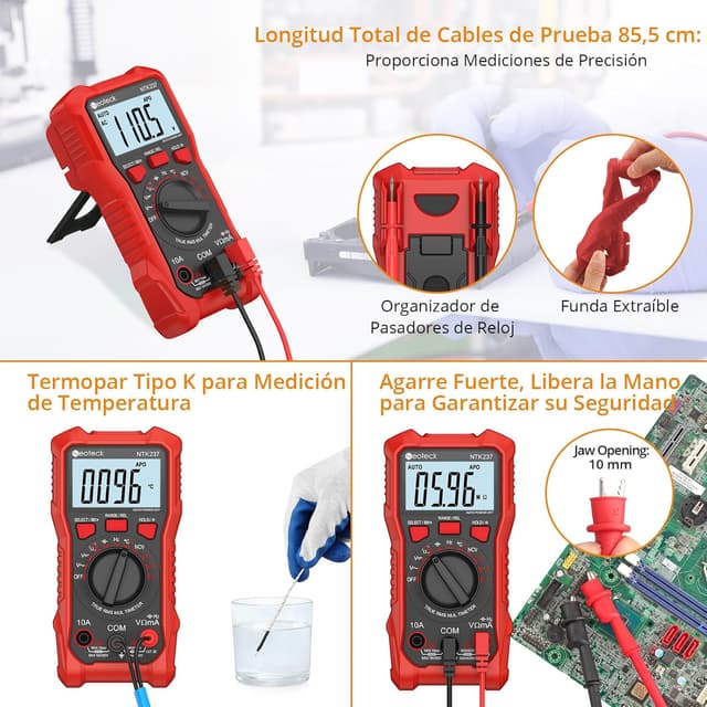 Thumbnail 4 de Neoteck multímetro digital 2000 cuentas