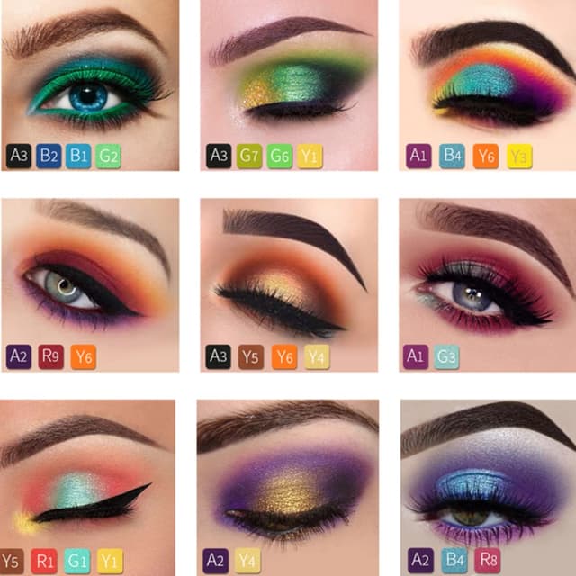Detalle 2 de Beauty Searcher 108 Farben professionelle Lidschatten-Palette (matt, Schimmer, Perlmutt, Glitter)