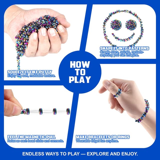 Thumbnail 2 de 550 PCS Magnetic Putty Fidget Toys for Stress Relief