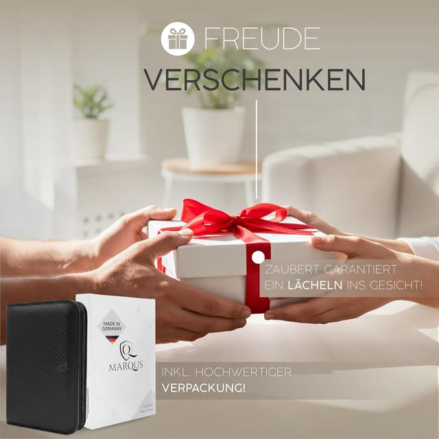 Detalle 2 de marQus Solingen Maniküre-Set 12-teilig im Kunstleder-Etui – Komplett-Kit für Hand- und Fußpflege