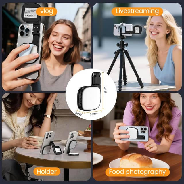 Thumbnail 1 de Éclairage Magnétique Selfie LED 48 LEDs