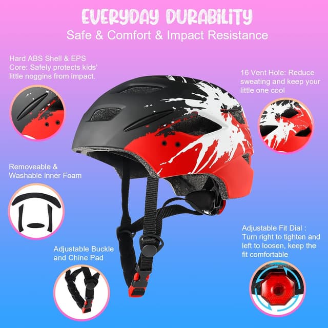 Thumbnail 2 de RaMokey Kids Bike Helmet, 50-56cm