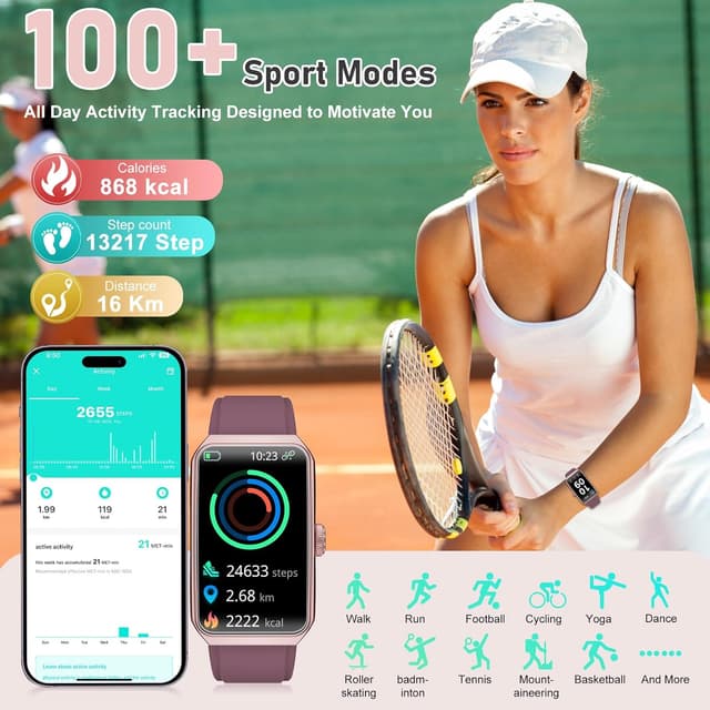 Thumbnail 4 de Bordeaux Fitness Tracker with 103 Sports Modes