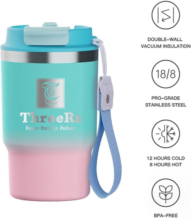 Thumbnail 2 de ThreeRs Art Deo Series 16 Oz insulated tumbler