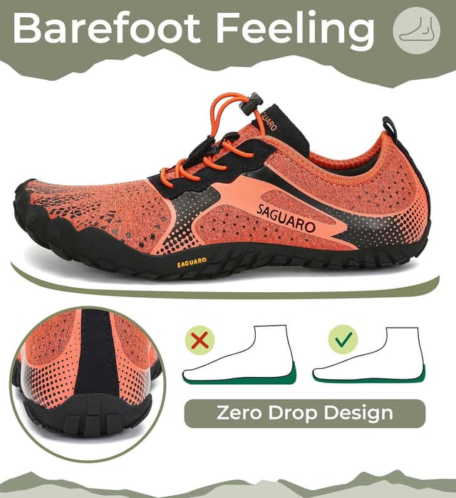 Detalle de SAGUARO Unisex Barfußschuhe für Indoor & Outdoor Fitness, Gr. 36–48