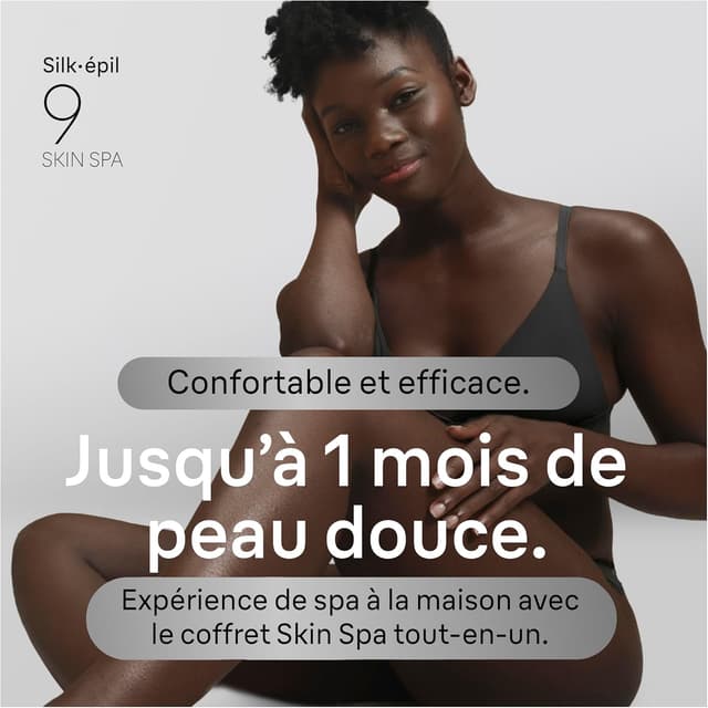 Detalle de Braun Silk·épil 9 SkinSpa 9-080 : épilateur électrique femme étanche tout-en-un