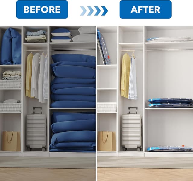 Thumbnail 5 de MEIQIHOME Juego de 16 Bolsas de Vacío con Bomba