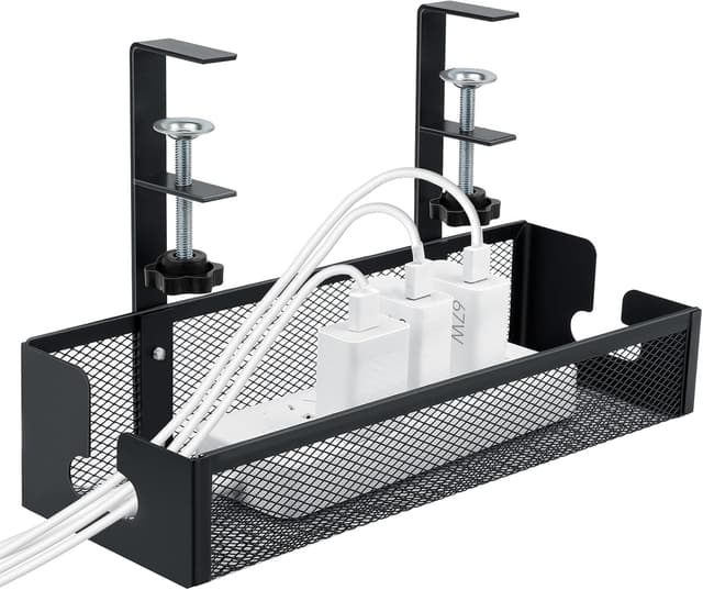 Detalle de Cozary Organizador de Cables Escritorio 34x12,7x20,5 cm
