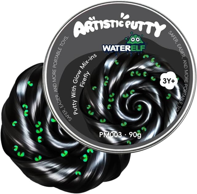 Detalle de WATERELF Play Putty Slime for Kids (PM003) — Non-Sticky Fidget & Sensory Putty in a Compact Tin