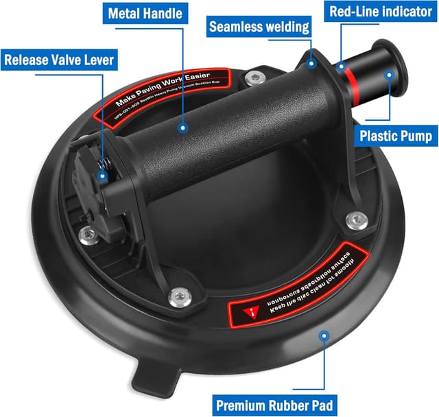 Detalle 2 de 2er-Set 8" Saugheber Glas Fliesenheber